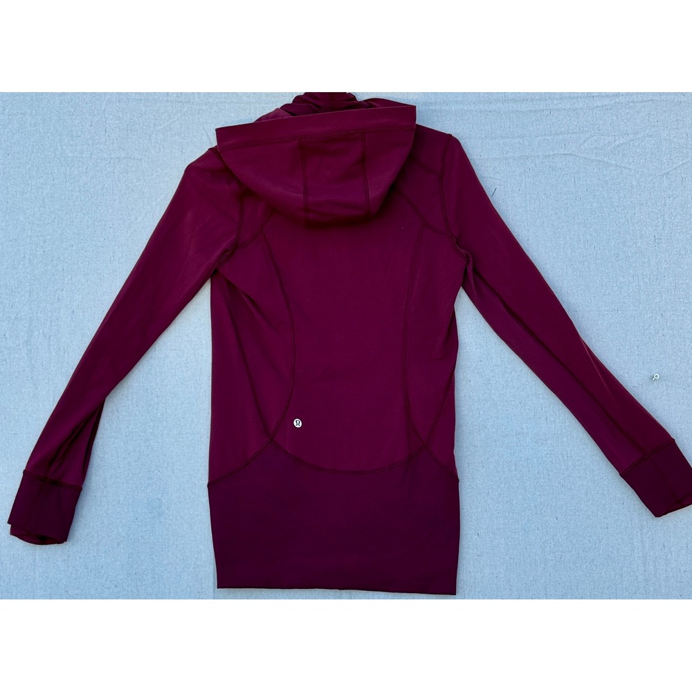 Lululemon Define Hoodie Jacket Burgundy Maroon Full Zip Size 6 Women Activewear - Picture 2 of 5